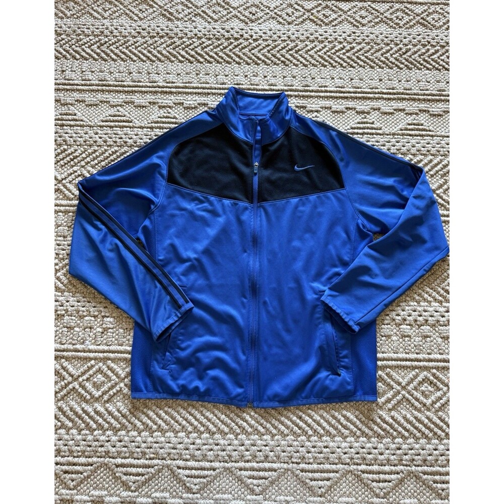 Nike Jacke Men’s Large Purple Full Zip Lined Running Jogging Gym